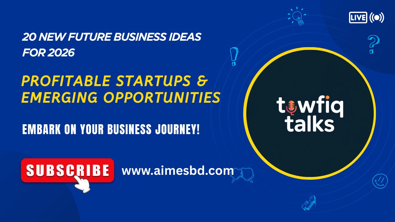 20 New Future Business Ideas for 2026 Profitable Startups & Emerging Opportunities