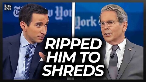 Host Gets Visibly Angry as Scott Bessent Rips Him to Shreds in Front of NY Times Crowd