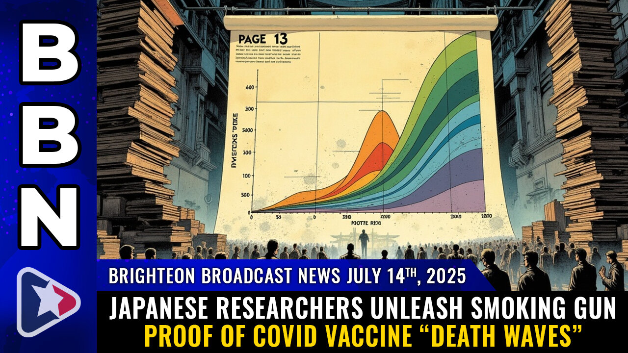 Japanese researchers unleash SMOKING GUN proof of COVID vaccine “death waves” (BBN, July 14, 2025)