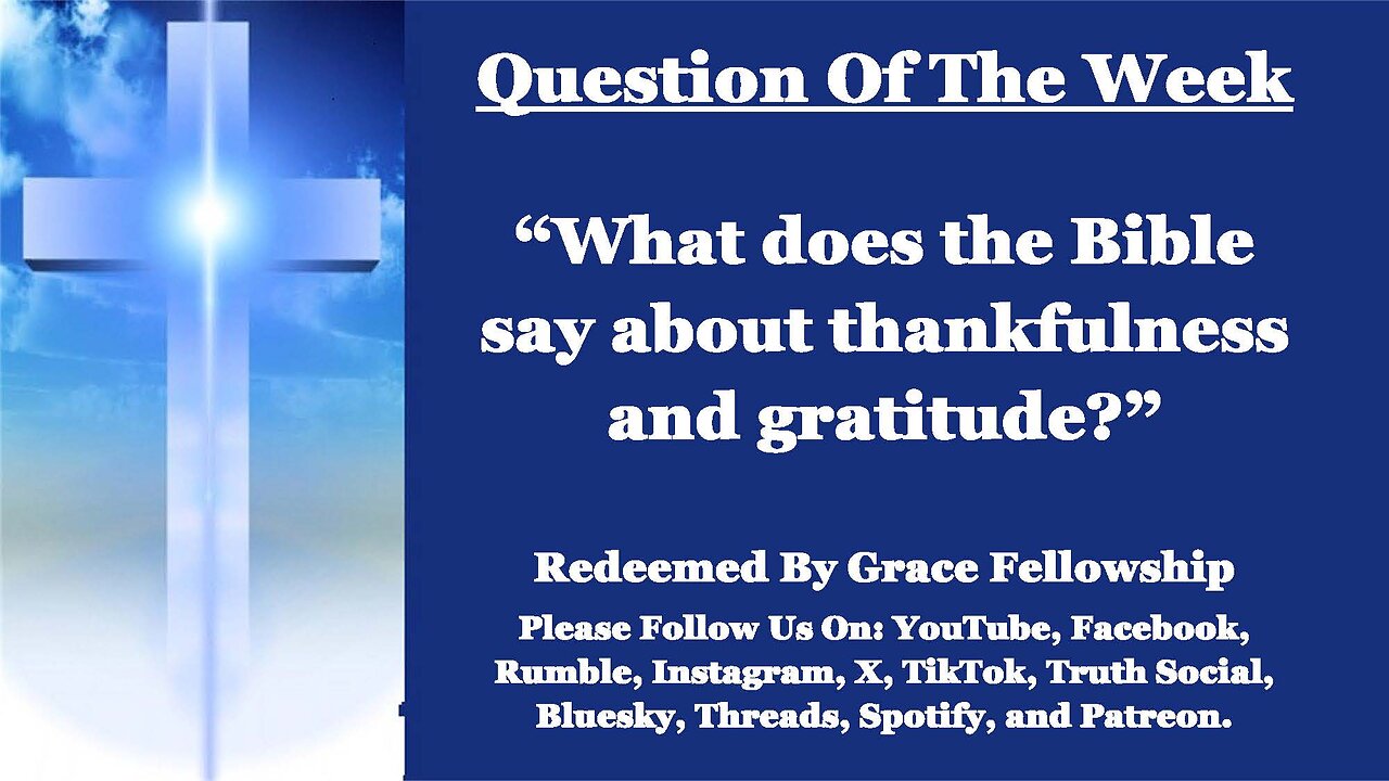 The RBGF LIVE "Question of the Week"