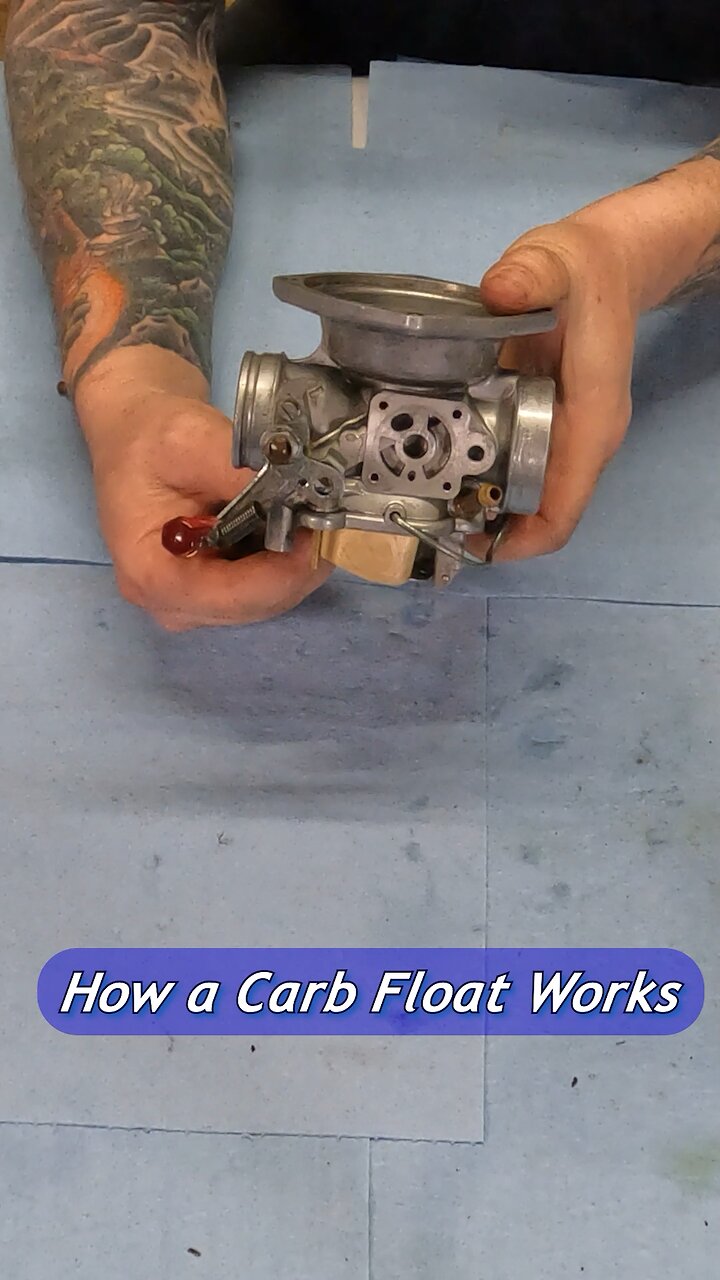 How a motorcycle carburetor float works