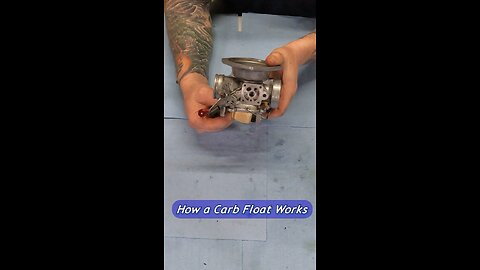 How a motorcycle carburetor float works