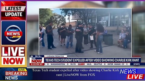 Texas Tech student expelled after video showing Charlie Kirk rant | LiveNOW from FOX