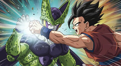 Gohan’s Epic Punch vs Cell! ⚡️ Ultimate Anime Battle Scene | Dragon Ball Z Shorts