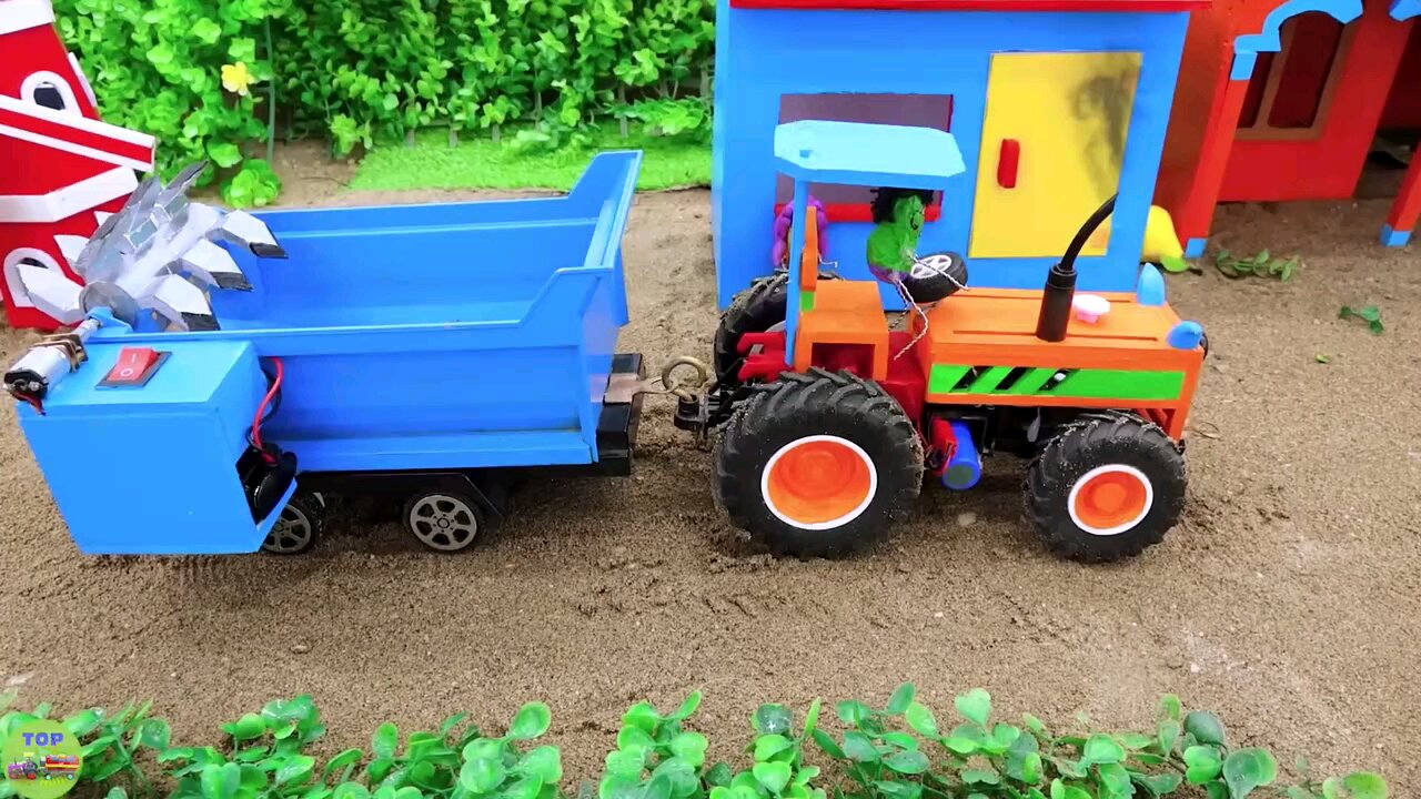 diy mini tractor construction machine video | tractor video |