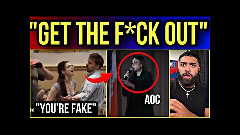 MUST SEE!! this just happened to AOC,Liberals BEAT AOC on stage IN NYC,they HAD ENOUGH OF HER LIES