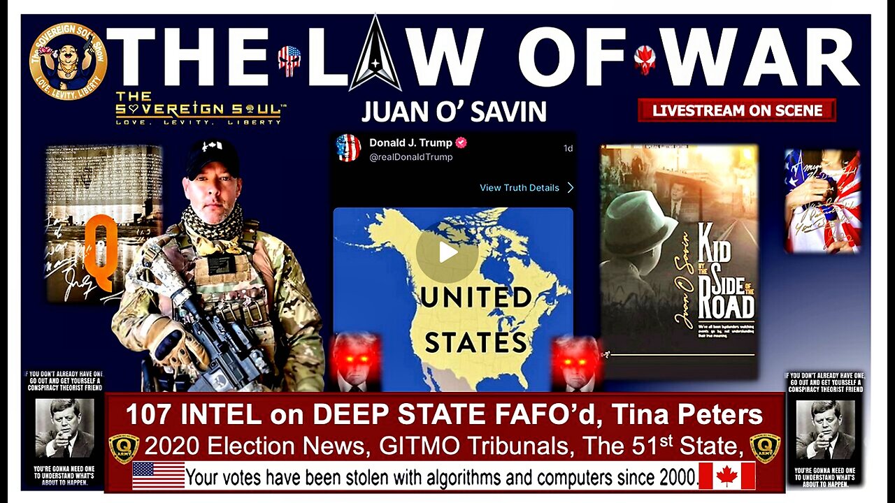 Juan O’Savin Reveals: Venezuela, Tina Peters, [DS] Election Ops, 51st State, Silver & the Law-of-War