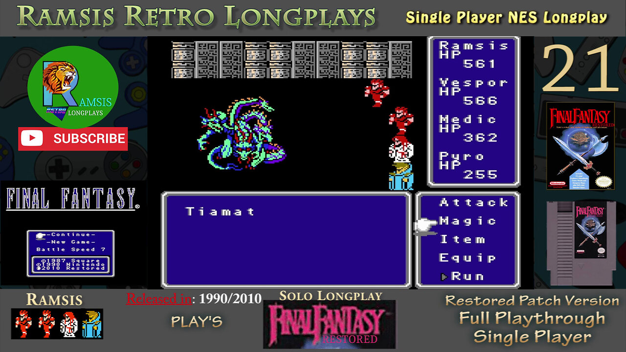 Final Fantasy Restored + (NES) | Sky Palace and Tiamat | Episode #21
