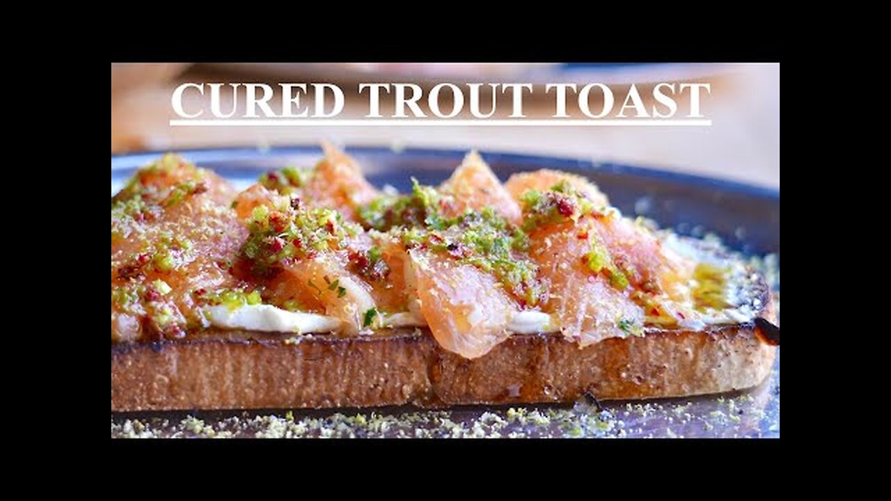 Cured Trout Toast