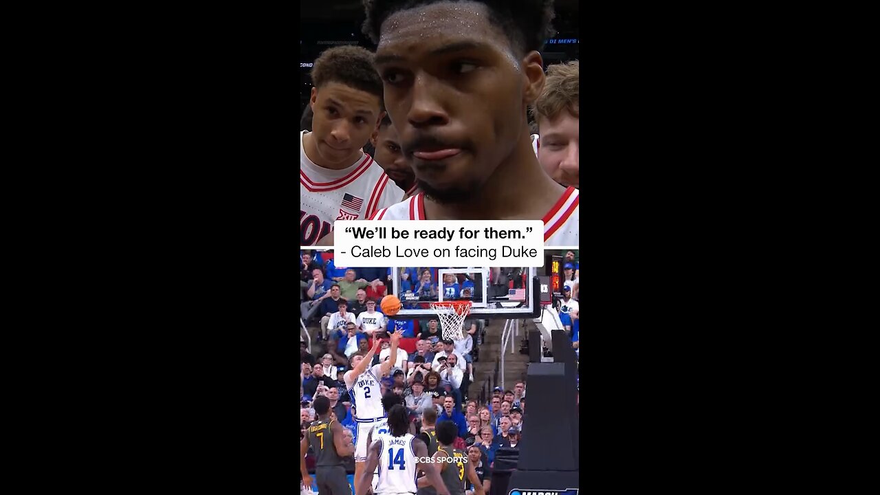 Caleb Love’s answer when asked about facing Duke 🔥🏀