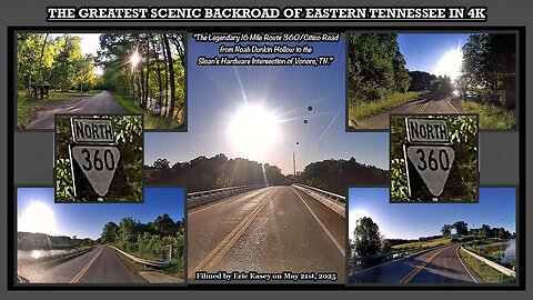 THE GREATEST SCENIC BACKROAD OF EASTERN TENNESSEE IN 4K