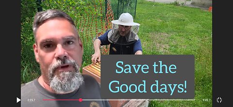 Save the good days for the bees! @troysimpsonhoneyridgefarm