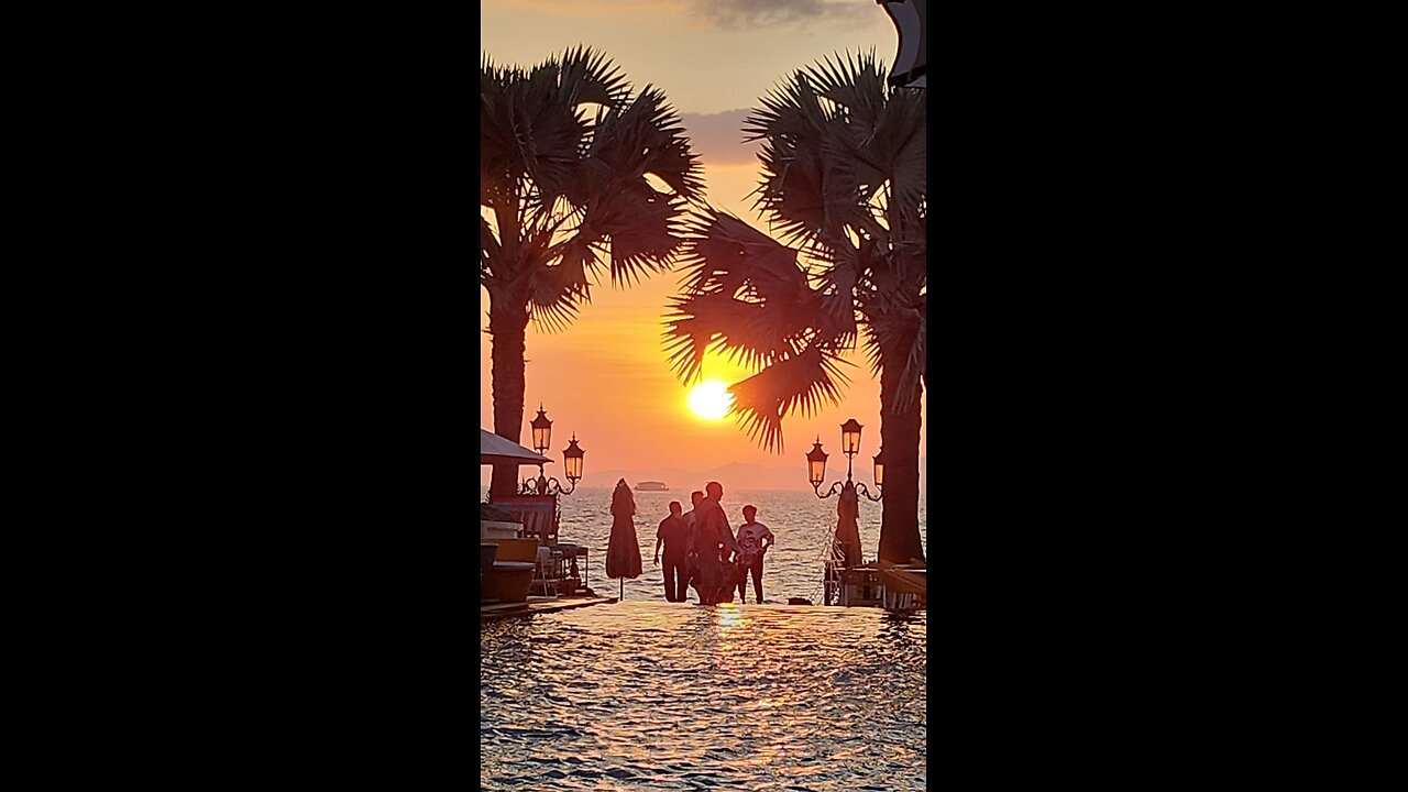 sunset today in pattaya