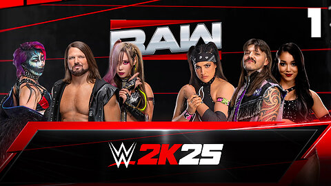 WWE 2K25 Raw July 28th 2025 - Match 1: Great Mixed Tag Match!