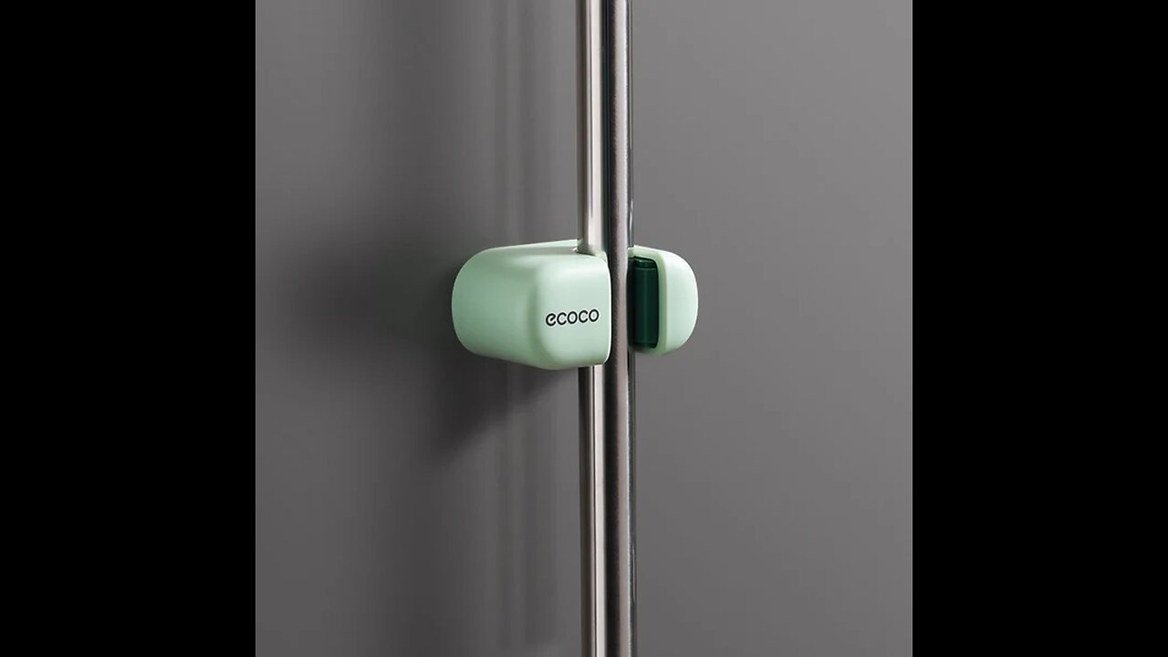 Tiny And Punch-Free Wall-Mounted Mop Hook