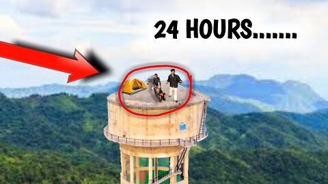 24 living on top of water tank