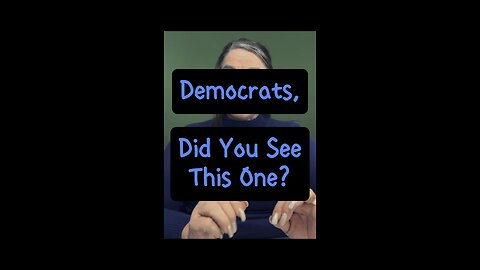 Democrats, Did You See This One? 👀