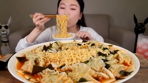 Korean noodles, dumplings