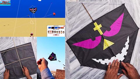 Spooky Kite pipacombate in Real - Kite Making & Flying Tutorial - DIY KITES - GolgappaY Kites