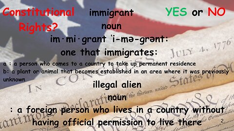 Do ILLEGALS have constitutional rights?