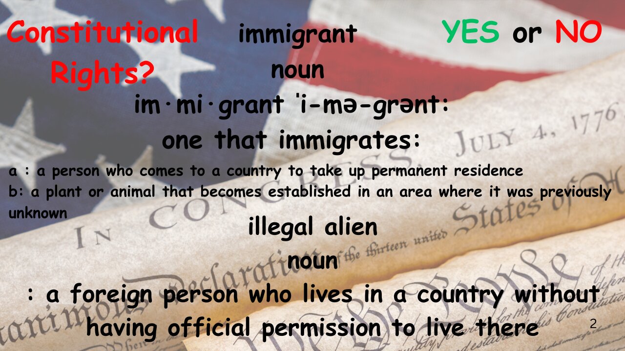 Do ILLEGALS have constitutional rights?