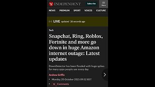 OFFLINE Roblox, Amazon, Snapchat and Fortnite + MORE GLOBAL OUTAGE