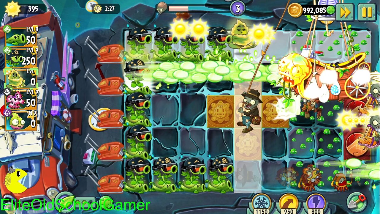 Plants vs Zombies 2 - Zomboss - Seedium Showcase - Mega Gatling Pea - July 2025