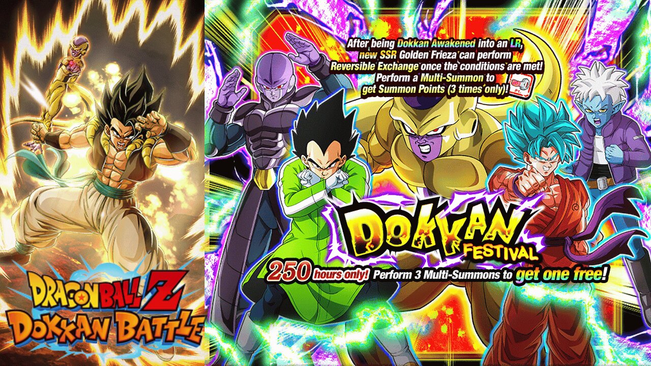 DBZ Dokkan Battle: Dokkan Festival LR Frieza + Gogeta Banner Summons