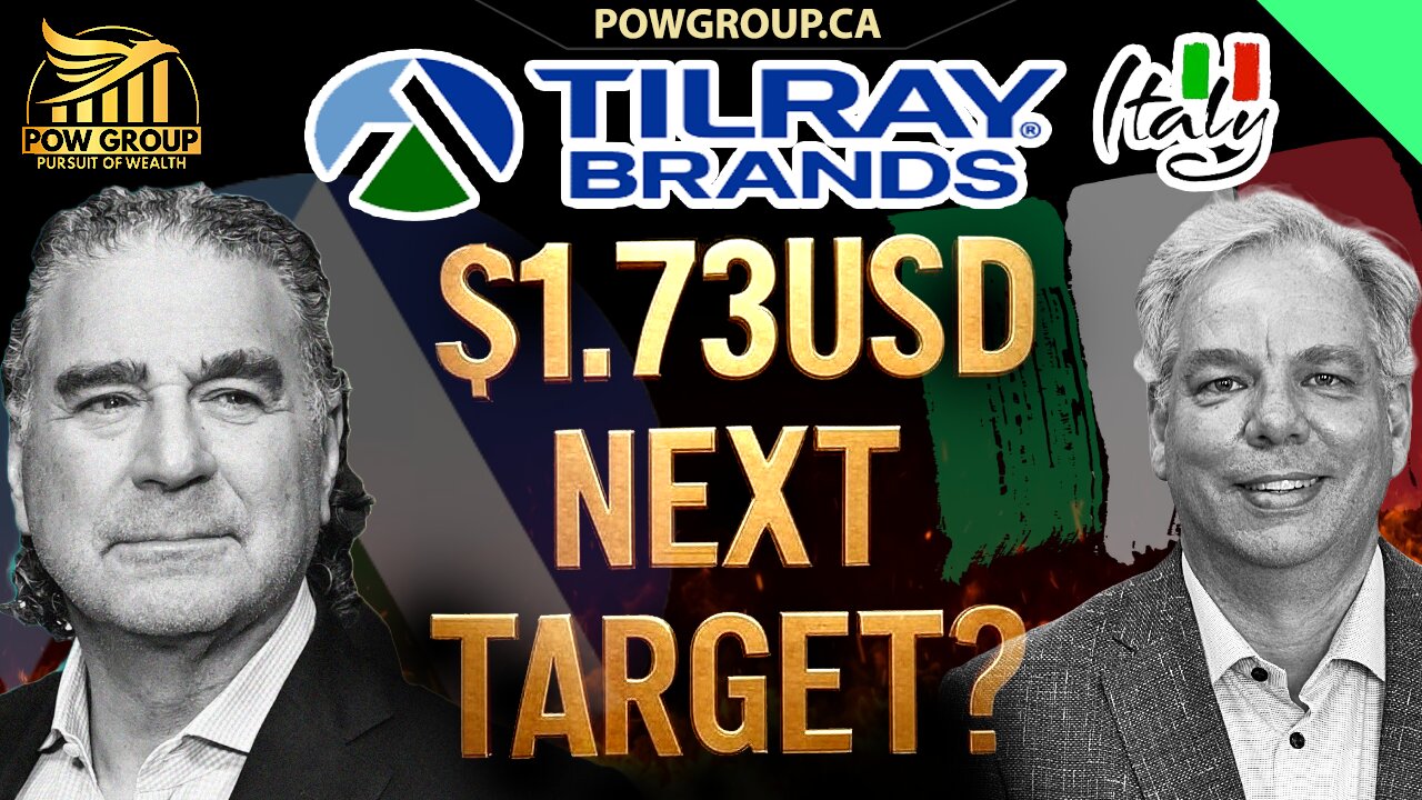 TLRY $1.73USD Next Target? Tilray Brands Italy Partnership News