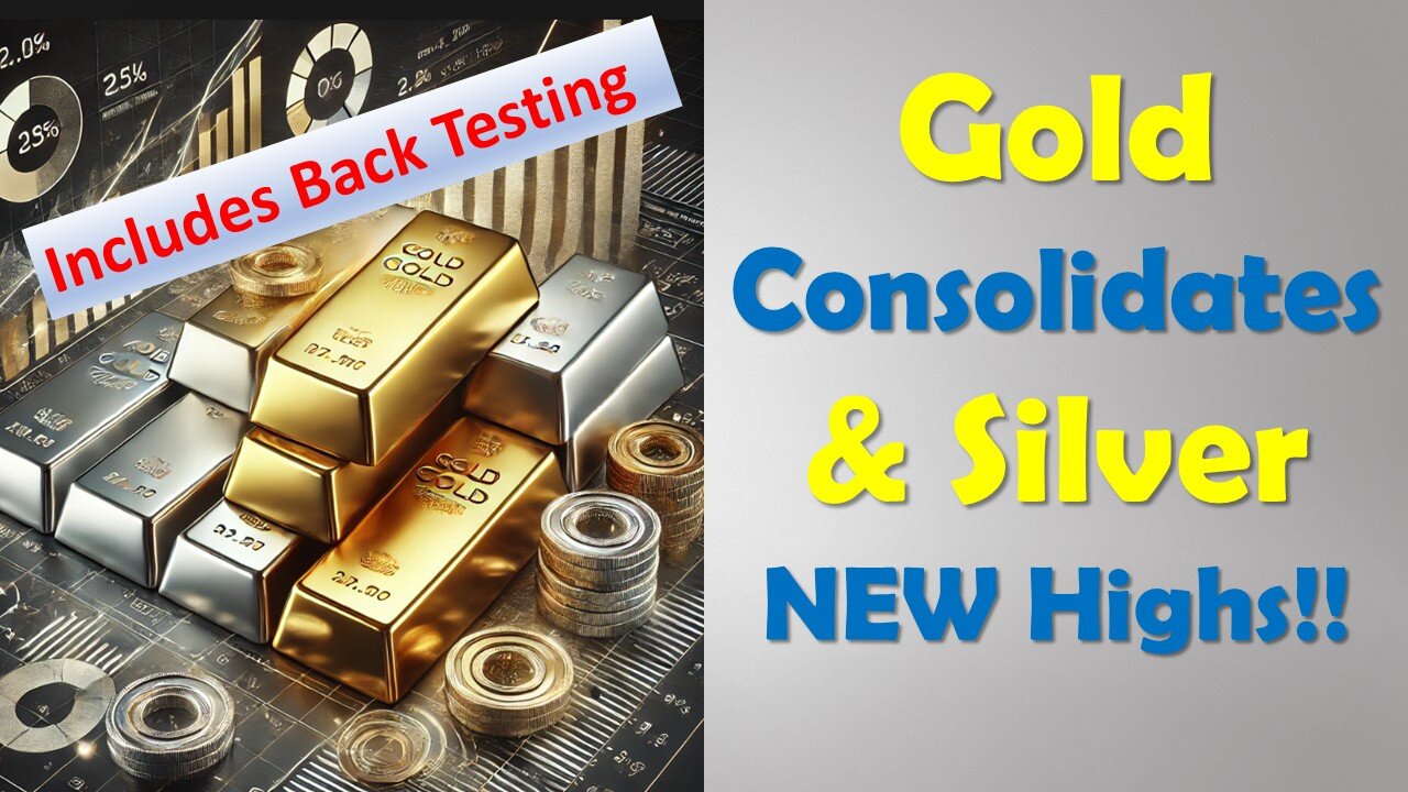 Gold Consolidates & Silver NEW Highs