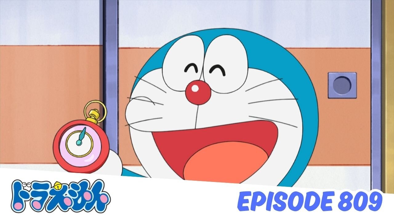 Doraemon Tập 809 - Đuổi theo, cuộc thi mượn đồ vật xuyên thời gian & Chuyển động đi thời gian ơi