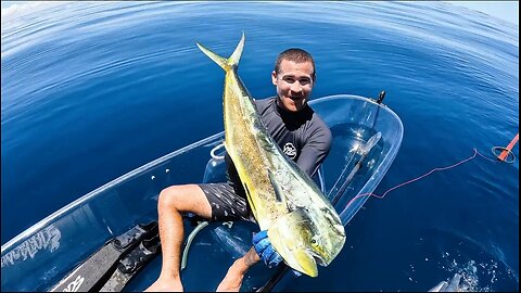 Catch And Cook In A Transparent Kayak In Most Beautiful Weather