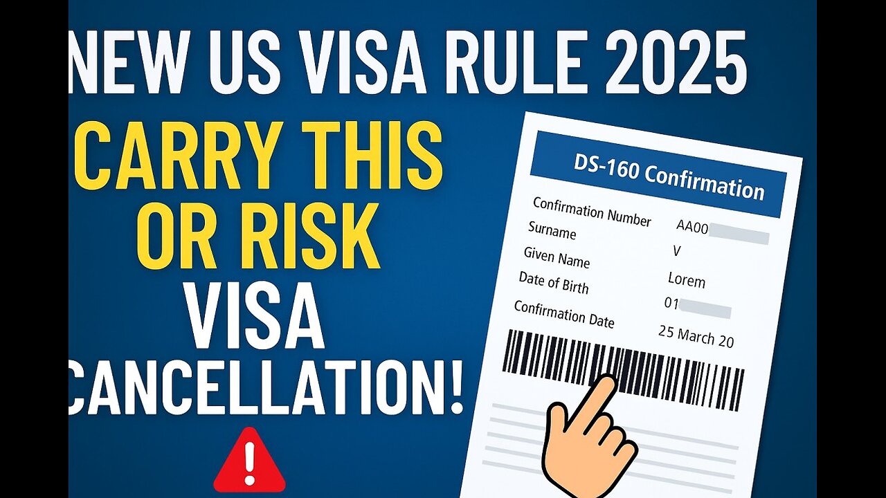 New US Visa Rule 2025: Carry This or Risk Visa Cancellation at Interview