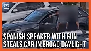 Spanish Speaker with Gun Steals Car in Broad Daylight
