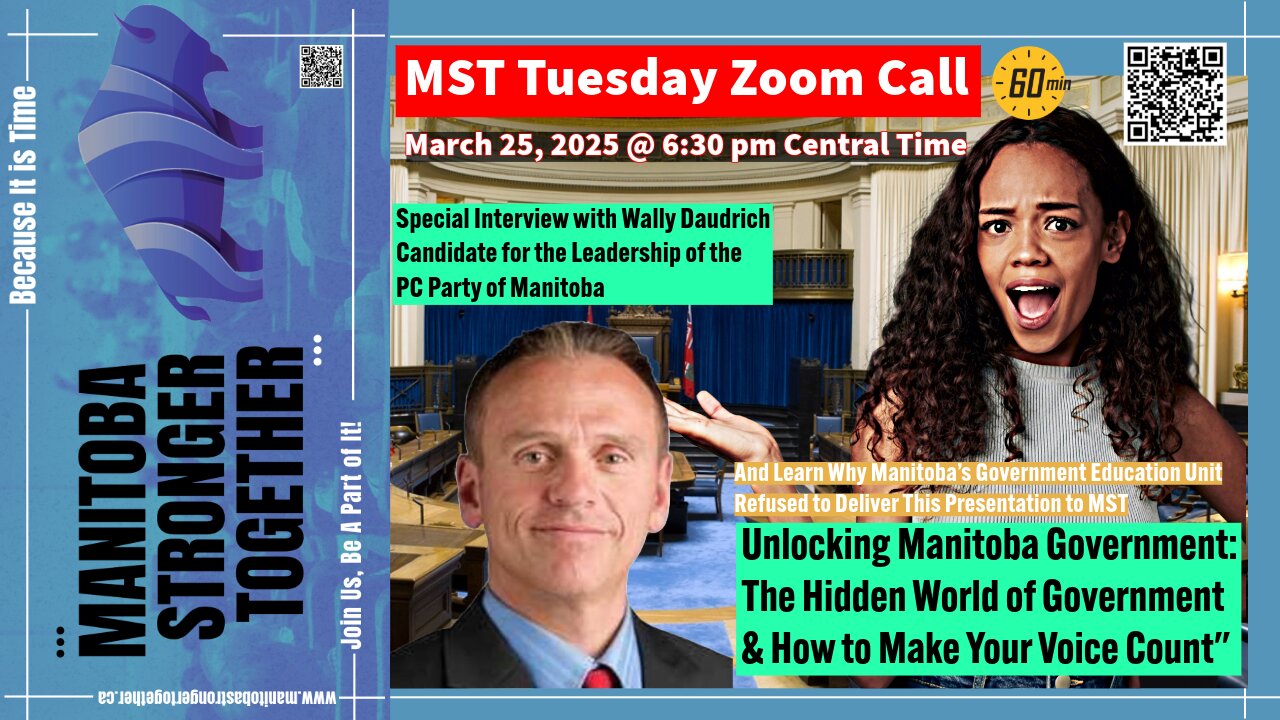 MST Zoom March 25, 2025: Interview with Wally Daudrich & How Government Works