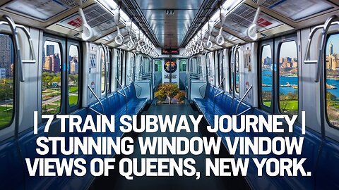 🚇 Window View from the 7 Train | Scenic Ride Through Queens NYC 🌆