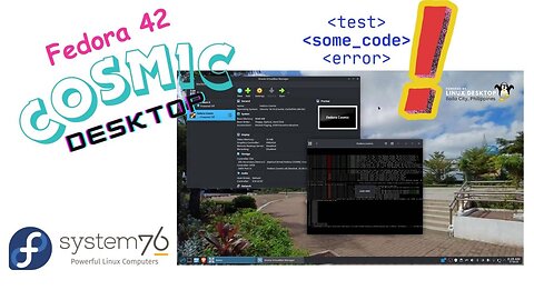 OS test - Fedora 42 Cosmic