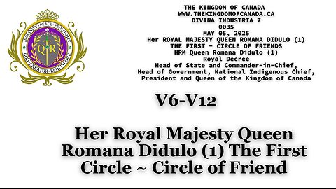 Her Royal Majesty Queen Romana Didulo (1) The First Circle ~ Circle of Friend