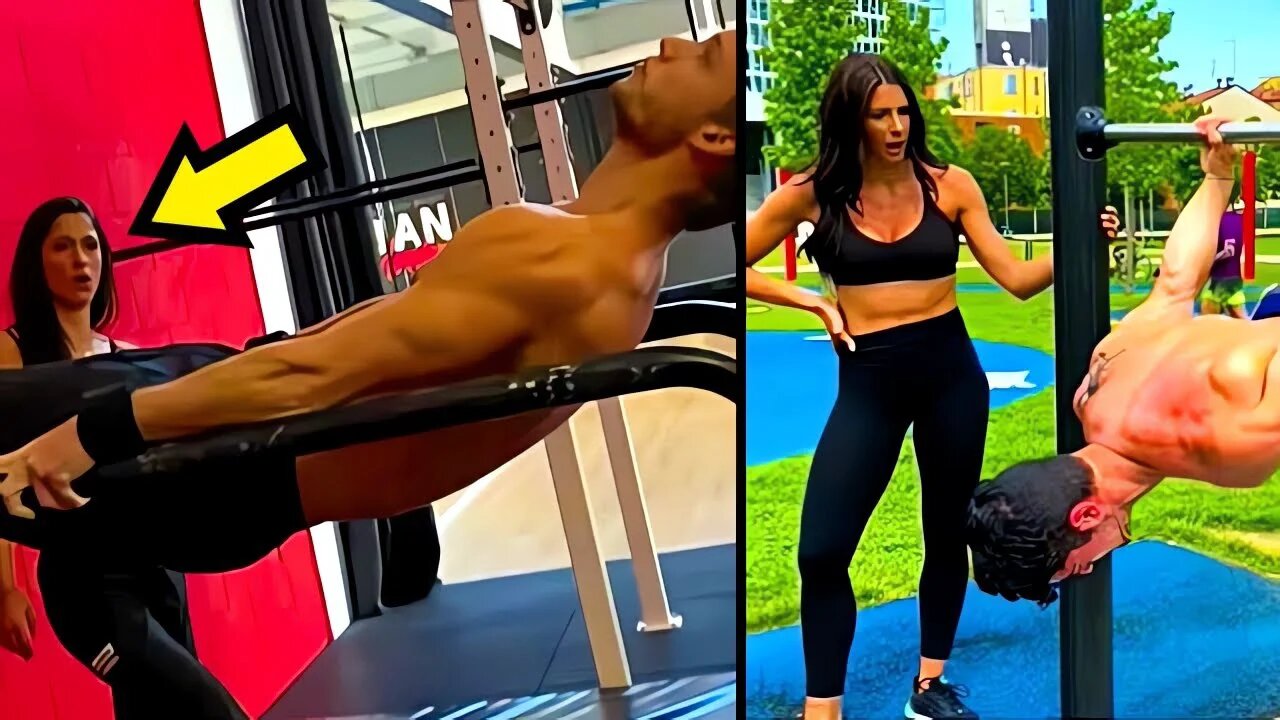 🔥Scaring People in The Gym With Calisthenics #10