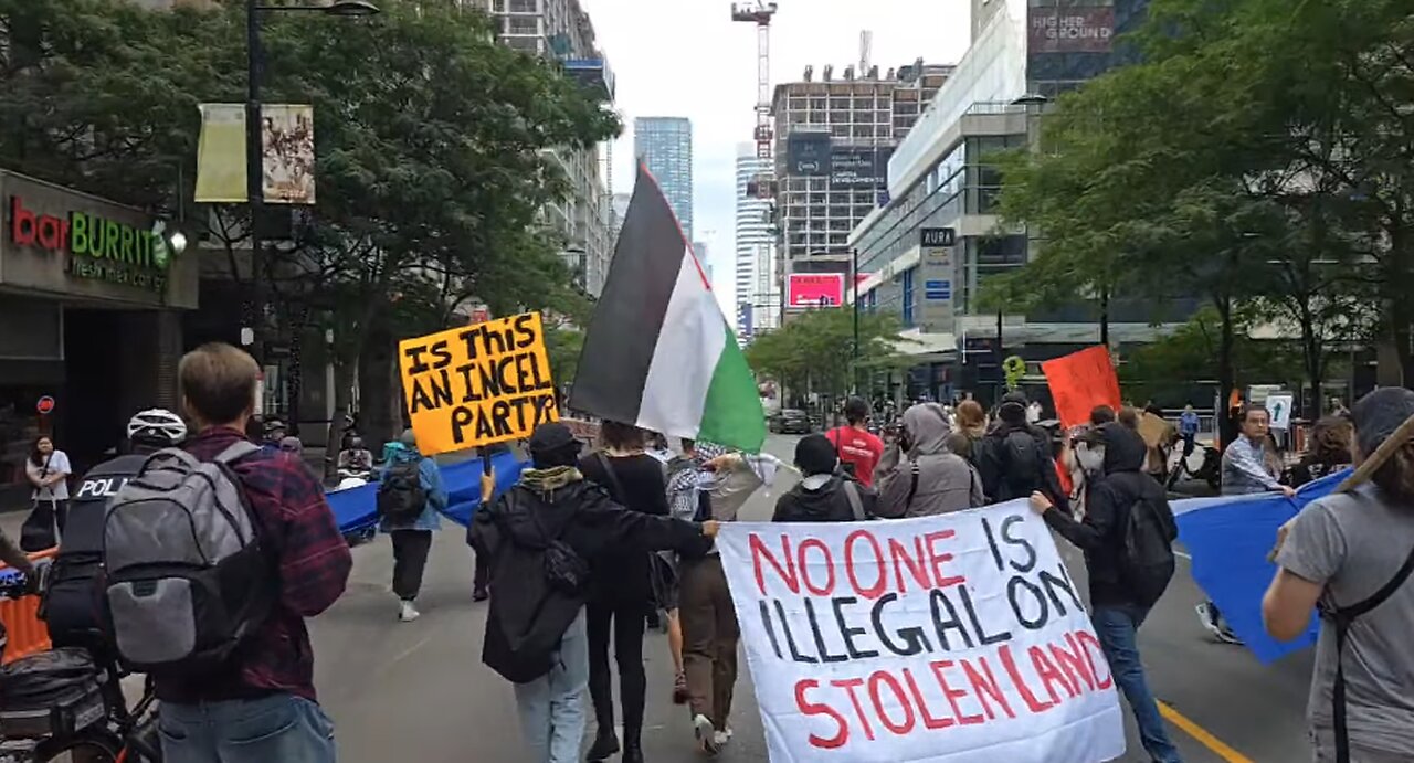 🇨🇦Protest in Toronto -ambient chilljack and esme at end