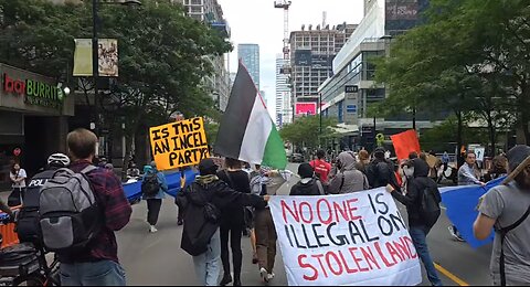 🇨🇦Protest in Toronto -ambient chilljack and esme at end