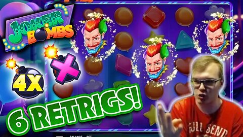SO MANY RETRIGGERS ON JOKER BOMBS SLOT!
