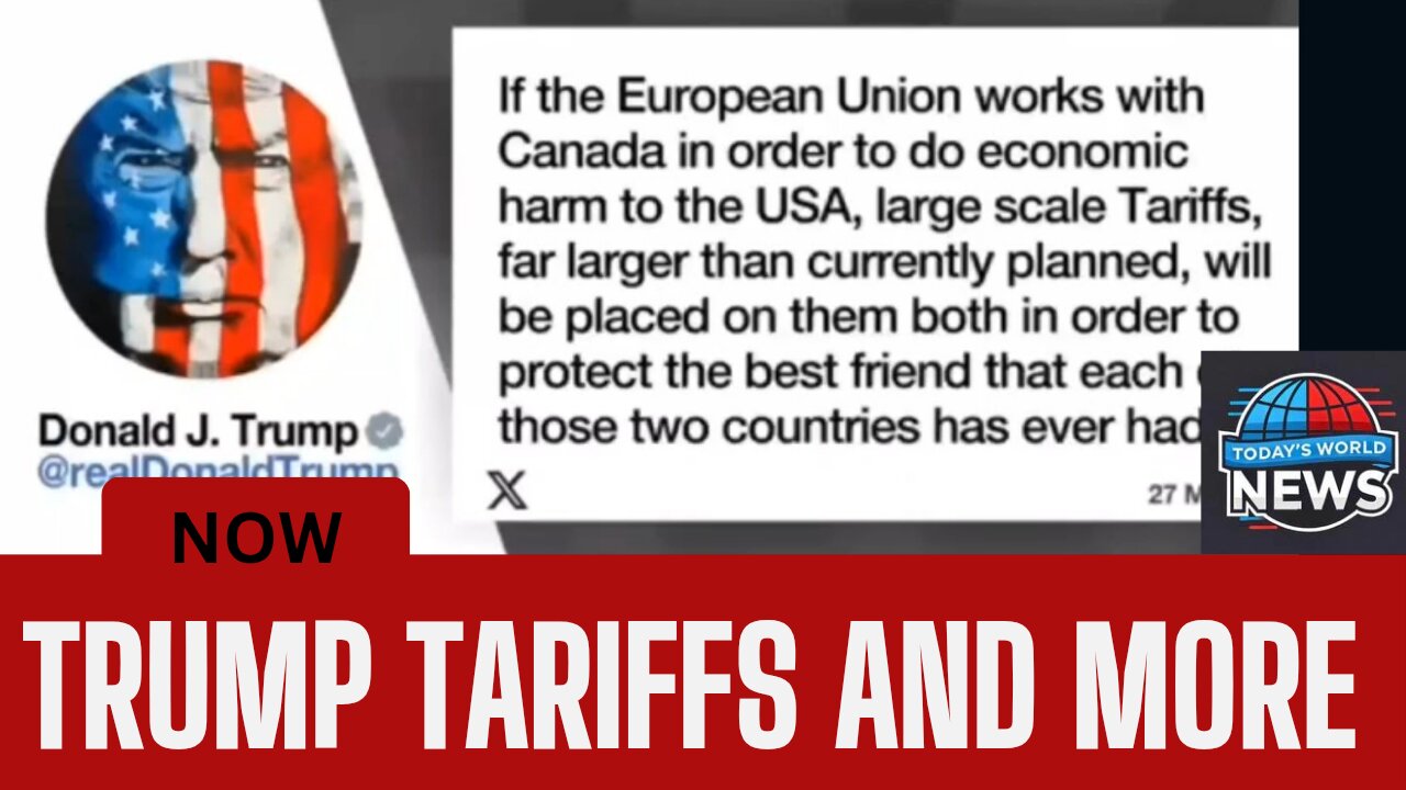 03/29/2025 President Trump is threatening more tariffs!! Assassination atempt!