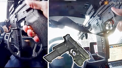 Bodycam: Officer Shoots Through The Windshield during Police Chase.