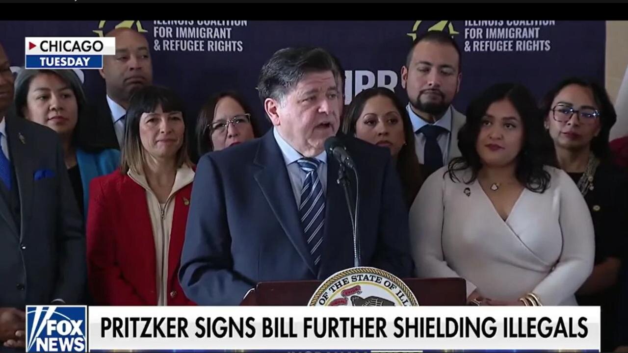 🚨Tom Homan CLAPS BACK at Gov Pritzker signing law to shield illegals, telling ICE they "arent welcome" in Illinois (12/10/25)