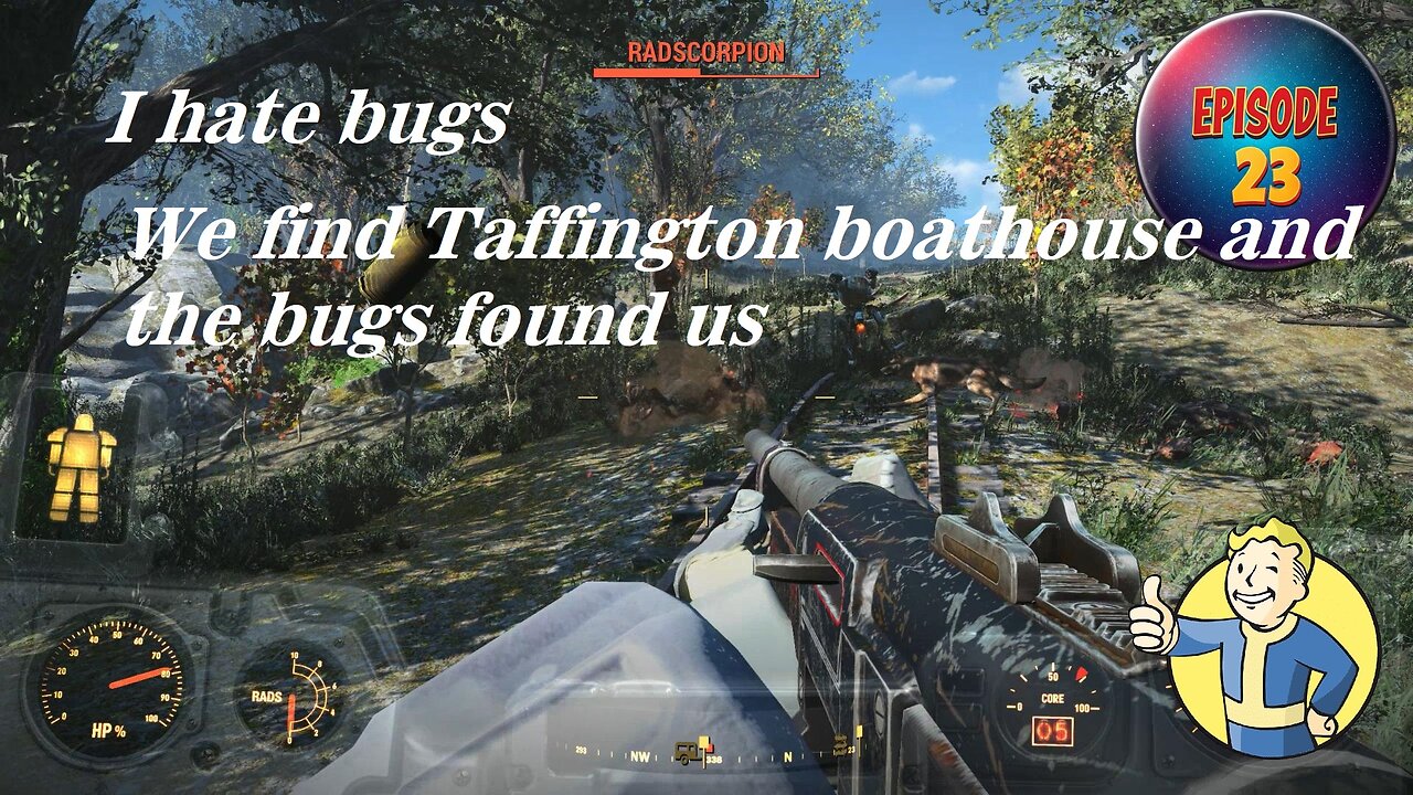 Fallout 4 Ep 23 We find Taffington boathouse and the bugs find us.