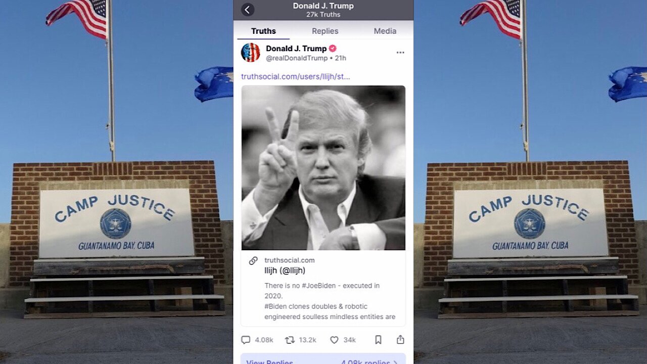 Donald Trump ReTruthed “There is no Joe Biden. Executed in 2020” (link below)