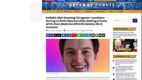 Guy doxxed Ice Agent's,and get's doxxed himself!