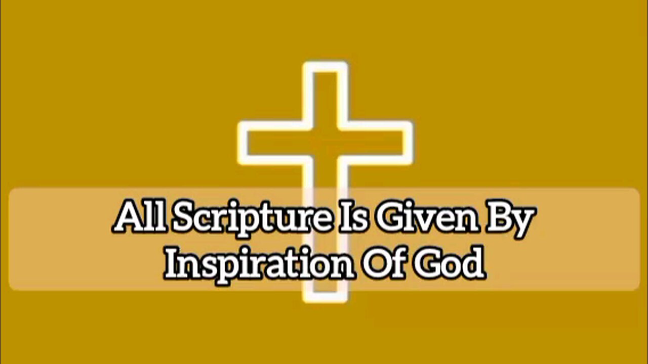 All Scripture Is Given By Inspiration Of God: 2 Timothy 3:16 - Bible Verse - Bible Quote - Gospel Message - God's Word