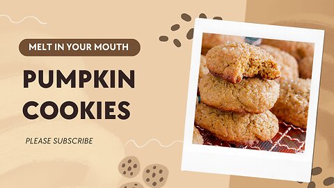 Pumpkin Cookies Recipe - Melt In Your Mouth Recipe